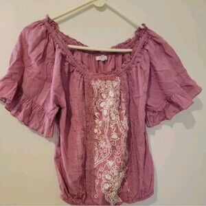 maurices Womens Top Coral Pink Size XS